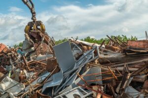 metals filling up a landfill